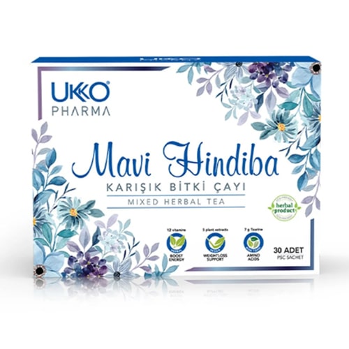 2 Adet Ukko Pharma Mavi Hindiba Çayı